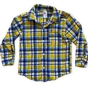 CARTER’S Yellow Plaid Button Down Shirt